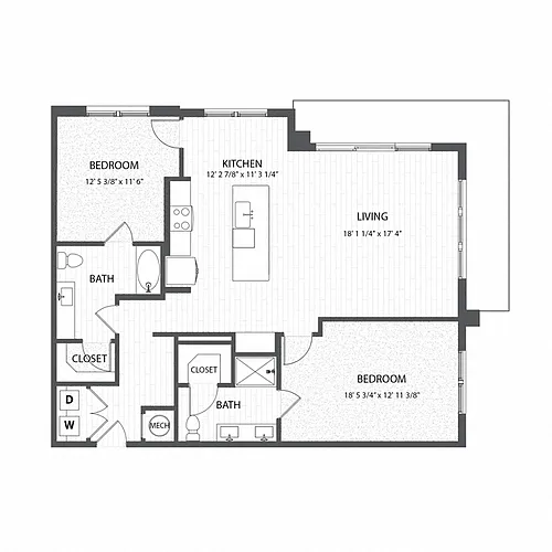 Floor plan B7