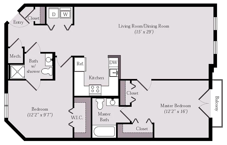 Floor plan Faulkner