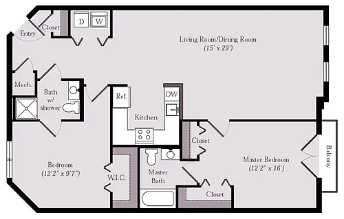 Floor plan Faulkner