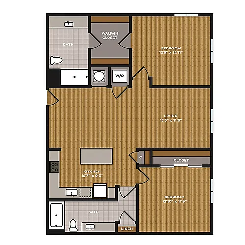 Floor plan 2B-1
