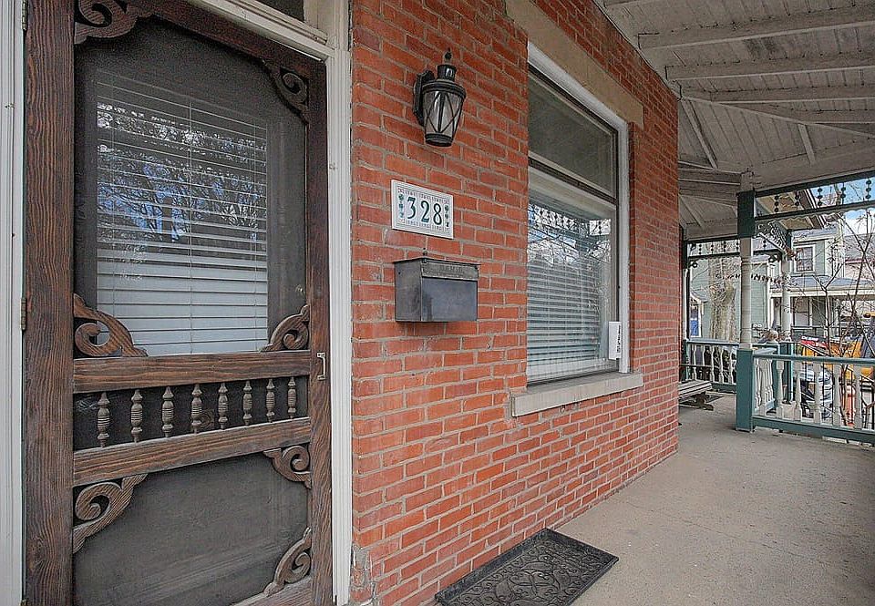 Front door and porch
