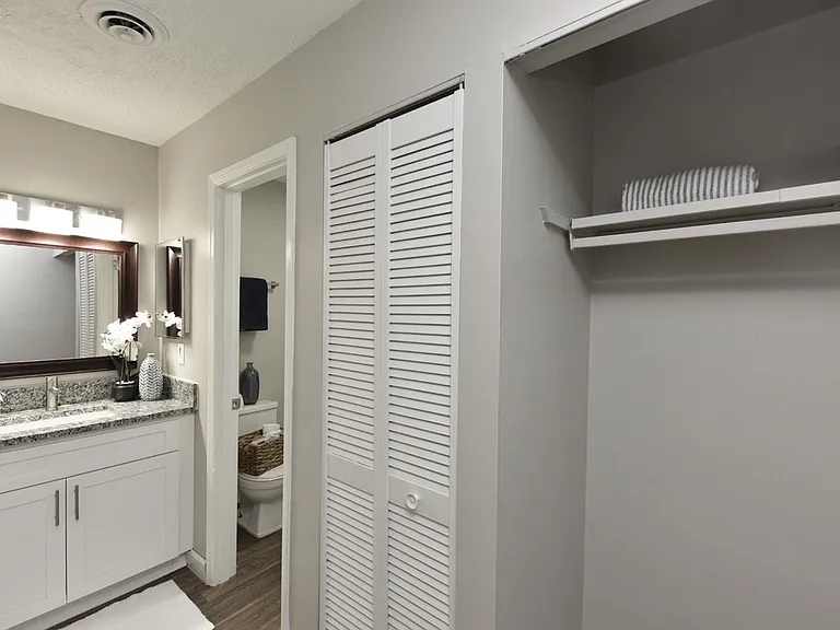 Spacious Bathroom + Granite Counters