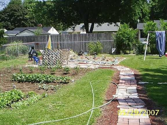 Walk way to pond