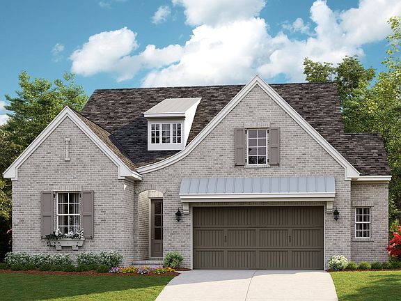 Covina - English Cottage 2-Car Front Load Garage Optional Garage Workshop Note Renderings may