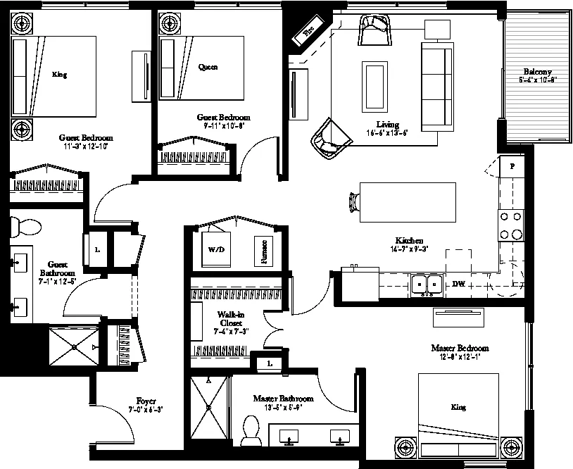 Floor plan Signature Orchid (C2s)