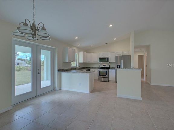 Dining room and kitchen