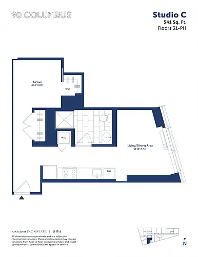 Floor plan Studio C
