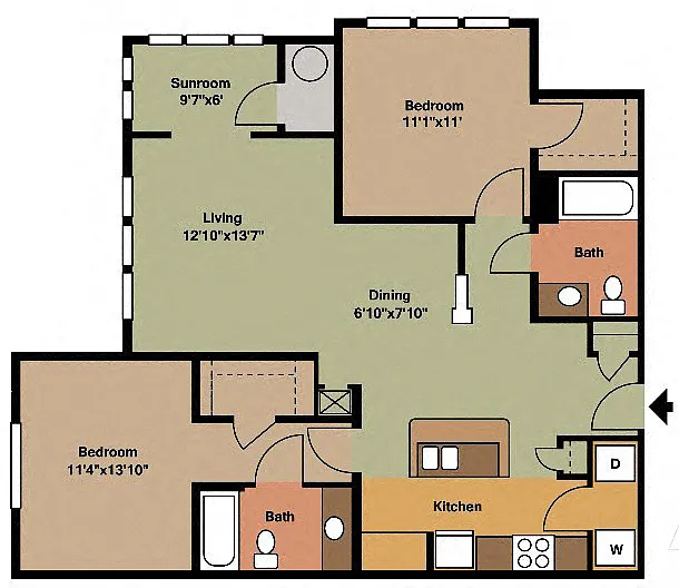 Floor plan The McKinley