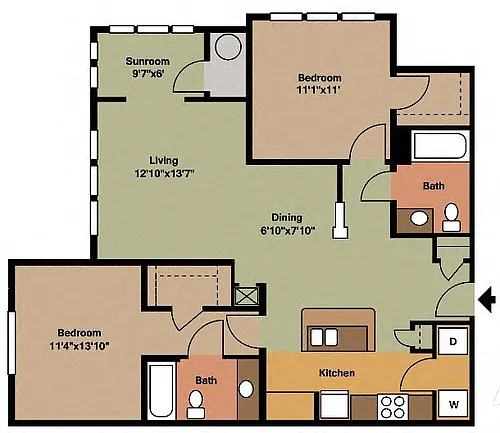 Floor plan The McKinley