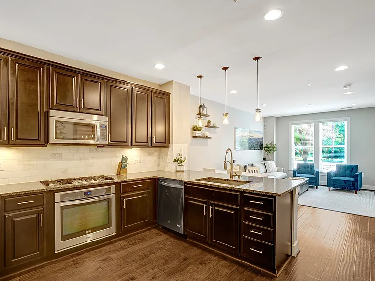 Kitchen w/ Living Room in View