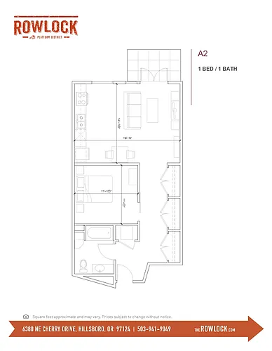 Floor plan Rowlock - 1x1 U2