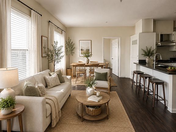 Living and dining area
