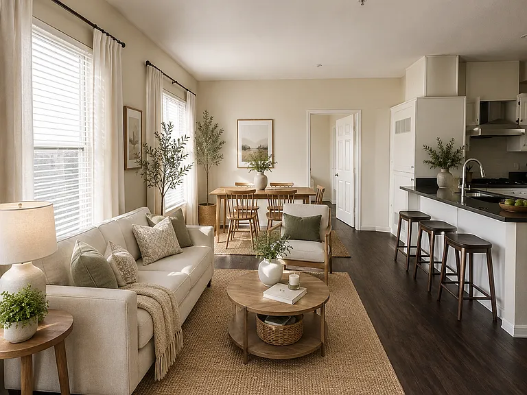 Living and dining area