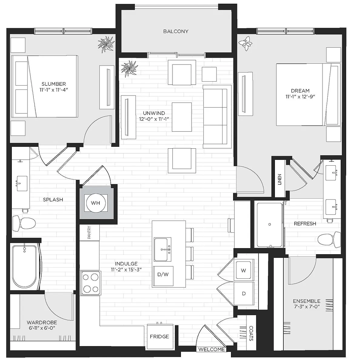 Floor plan B1