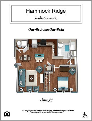 Floor plan 1 Bedroom