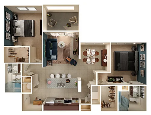 Floor plan B2