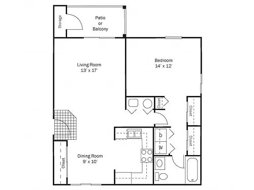 Floor plan Cutters Edge-Down