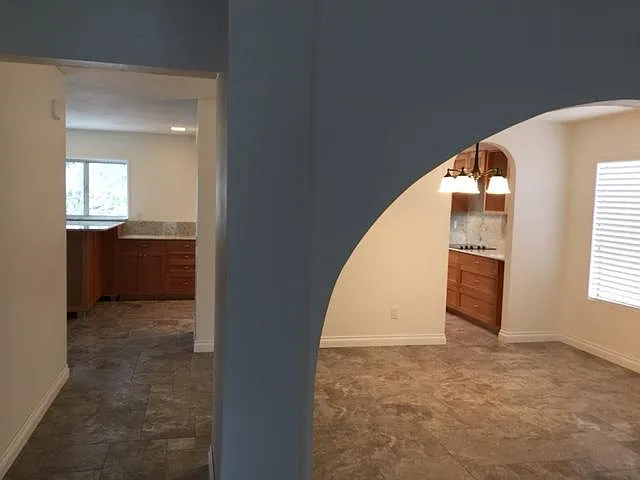 view into dining room