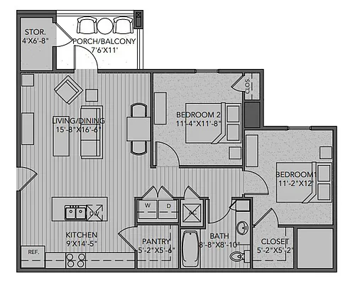Floor plan B1 Floorplan
