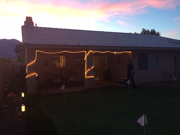 Back yard sunset