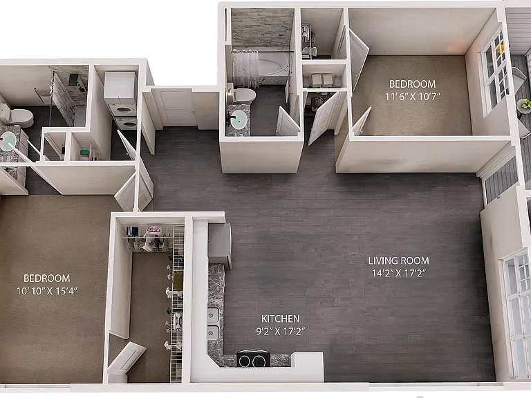 Vista Units Dimensioned Spaces Length & Width_Union Vista Units Dimensioned Spaces Length & Width_Union