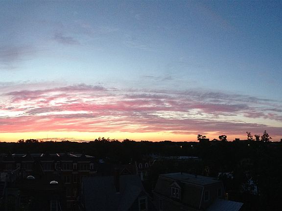 sunset view from balcony