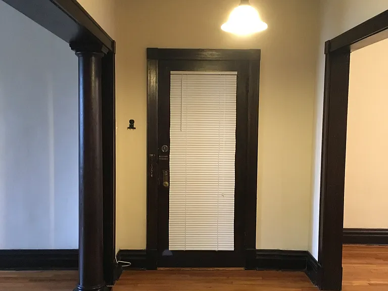 Lovely foyer with coat closet