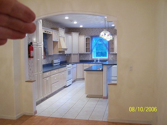 view of kitchen from dining rm.