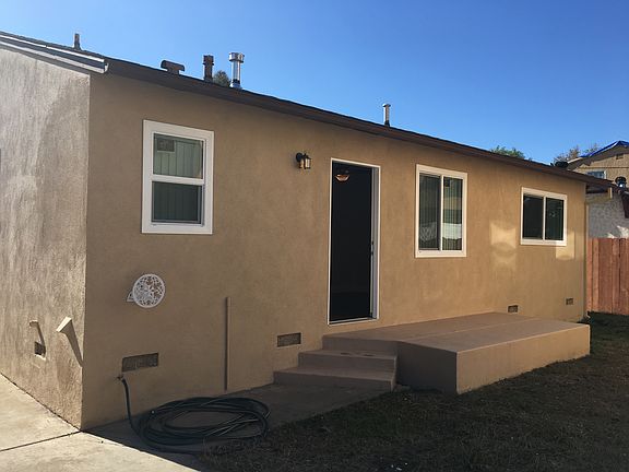 Rear door to backyard