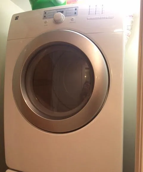 Dryer in separate enclosed space