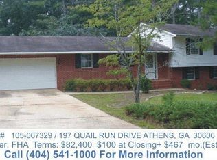 197 Quail Run Dr, Athens, GA 30606
