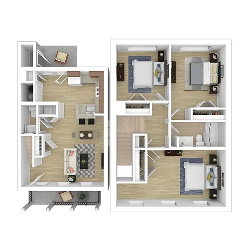 Floor plan 2A - 3 Bedroom
