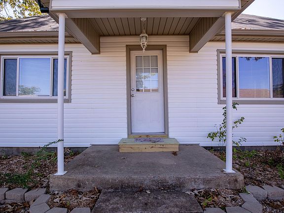 Small covered front porch