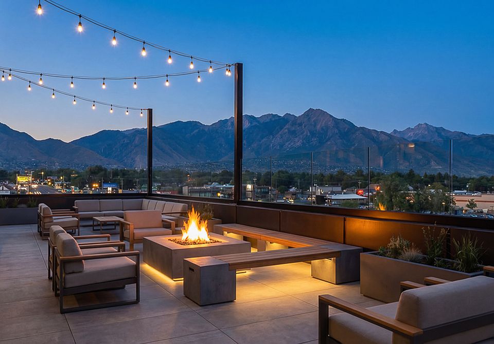 The Westerly Sky Lounge with Salt Lake City Mountain Views