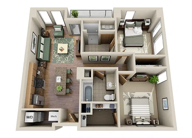 Floor plan 2W