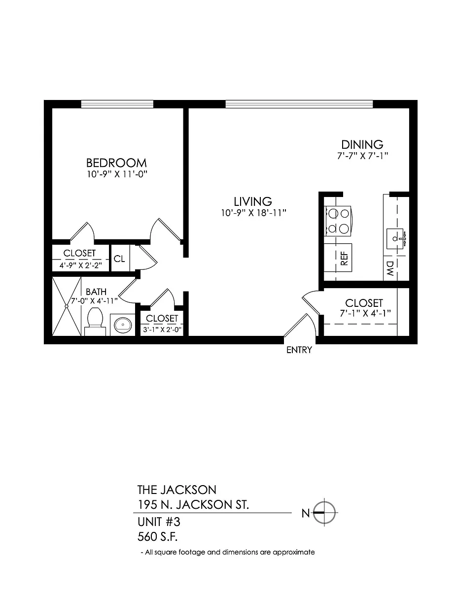 Floor plan 1 Bedroom