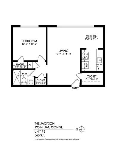 Floor plan 1 Bedroom