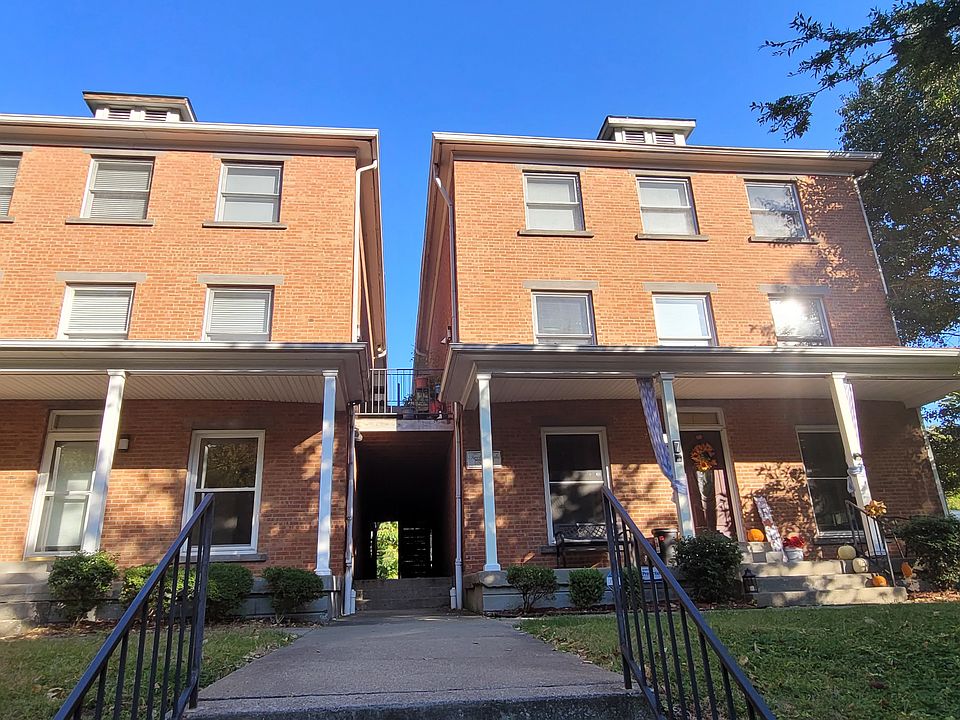 Front view; unit is on the left, first floor.