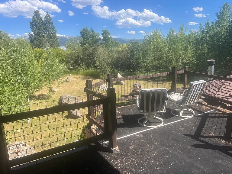 Master bedroom, balcony, Teton views