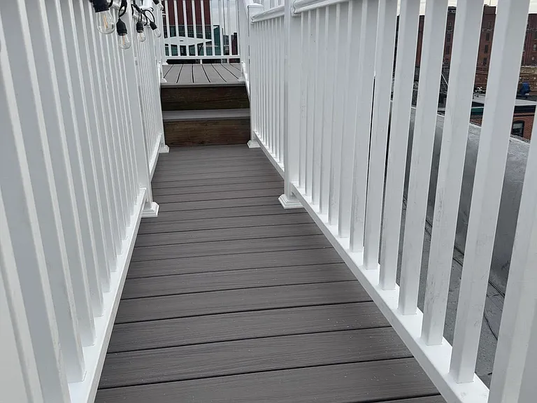 Walkway to new deck