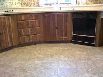Updated vinyl flooring