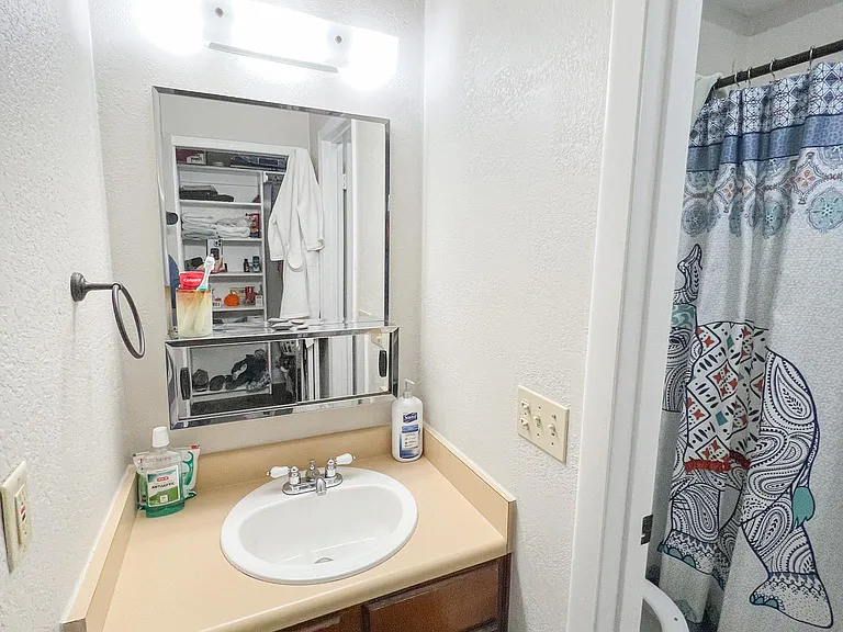 seperate sink and vanity