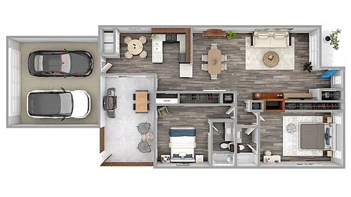 Floor plan B9 2 Bed 2 Bath