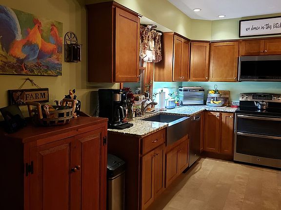 SS Farmer sink & appliances