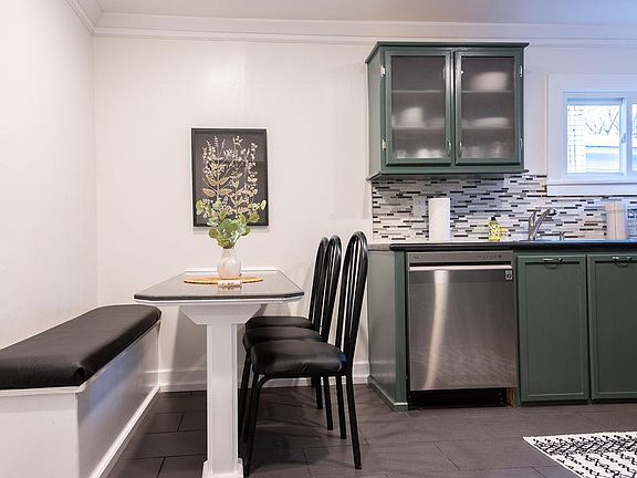 Kitchen with a dinning area.