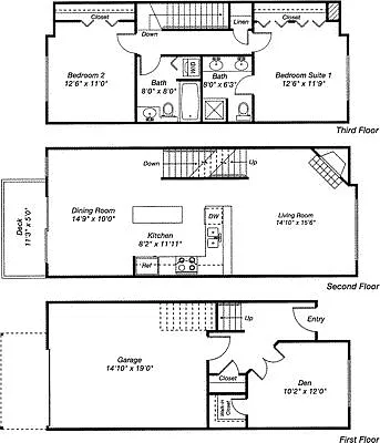 Floor plan Cottonwood C3TH