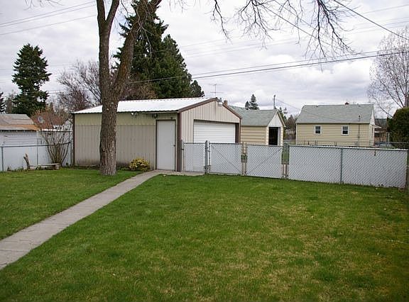 Backyard Looking Towards Garage