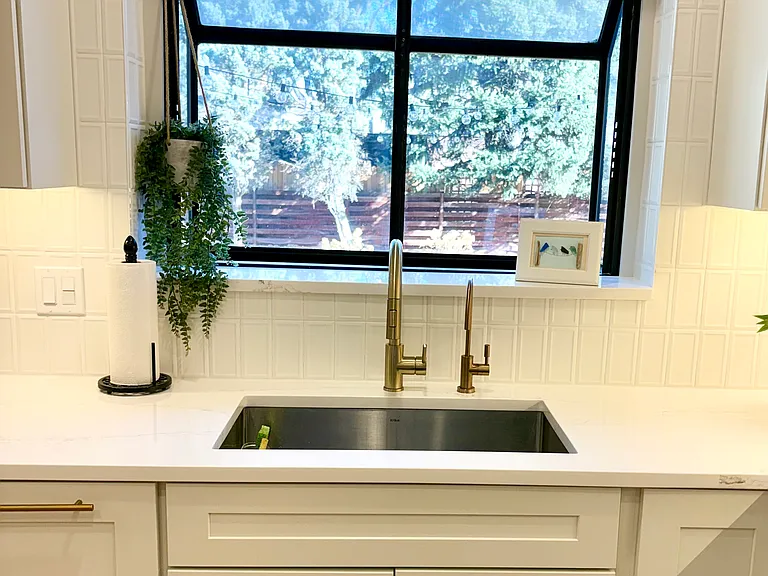 Water filtration system and box window to the back yard