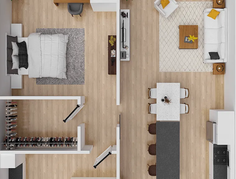 Zeal 6 - 884 square foot one bedroom, one bath apartment Zeal 6 - 884 square foot one bedroom, one bath apartment