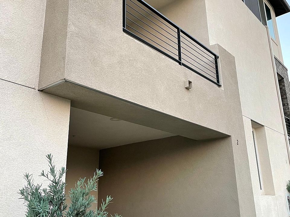 Front - Gated Patio, Balcony, Master Window